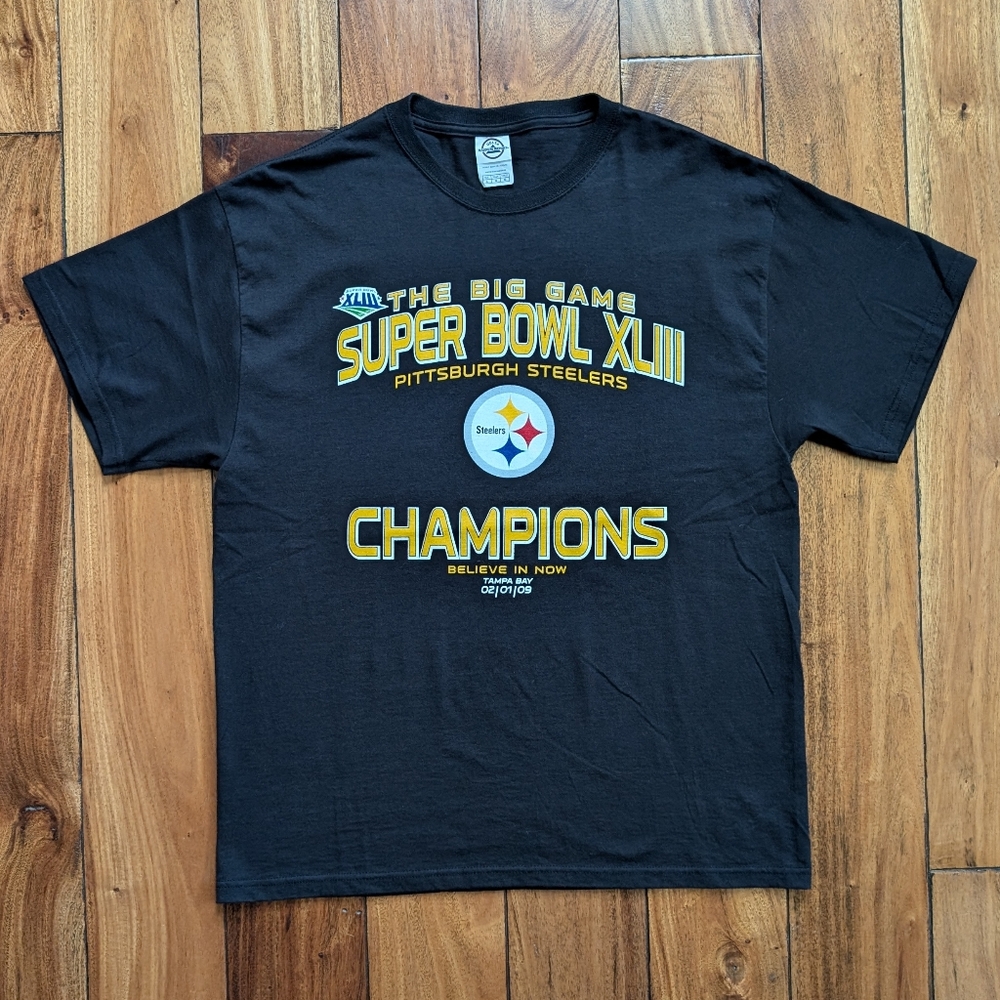 Pittsburgh Steelers 2009 Super Bowl Tee (L) - Picture 1 of 7